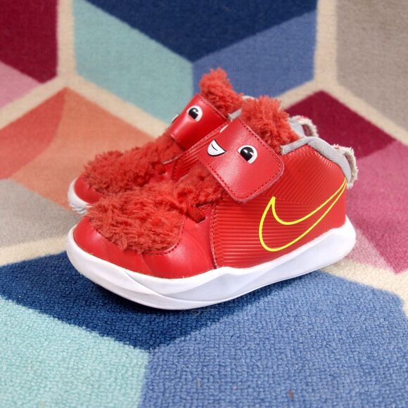Nike Other - Nike Team Hustle D9 Lil Fast N Furry Chile Red Kids Shoes CT4066-600 Size 10C